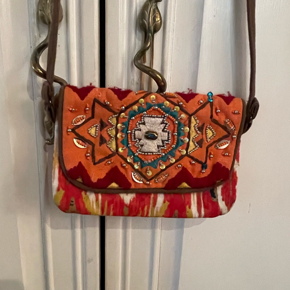 EARTHBOUND Vibrant Embroidered Crossbody Bag